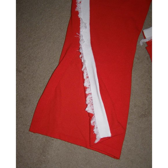 NEW size L "Balboa" Girls' Red Track pants with Slits - Picture 7 of 14